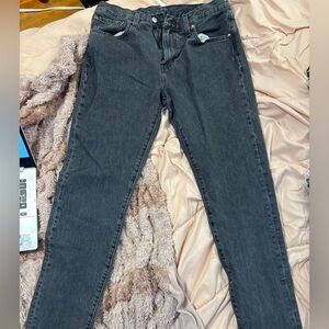 Levi's Women's baggy Camo Jeans in Charcoal Black